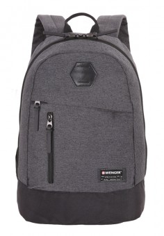 Рюкзак Wenger 13', cерый, ткань Grey Heather/ полиэстер 600D PU, 32х16х45 см, 22 л Рюкзак Wenger 13', cерый, ткань Grey Heather/ полиэстер 600D PU, 32х16х45 см, 22 л