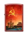 Зажигалка Zippo Красная Москва, с покрытием Red Matte, латунь/сталь, красная, матовая, 36x12x56 мм
