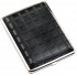 Портсигар S. Quire - GL-AB02-BSQU сталь+искусственная кожа, черный цвет с рисунком, 74*95*18 мм