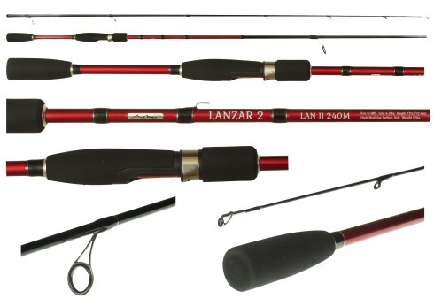 Спиннинг Aiko Lanzar 2, 260 M - 260cm. тест 5-32 грамм. 10-20lb, alconite, вес 141g Спиннинг Aiko Lanzar 2, 260 M - 260cm. тест 5-32 грамм. 10-20lb, alconite, вес 141g