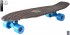 402H-Bb Скейтборд Y-Scoo Big Fishskateboard metallic 27&quot; винил 68,6х19 с сумкой Black Bronzat/blue