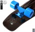 402H-Bb Скейтборд Y-Scoo Big Fishskateboard metallic 27&quot; винил 68,6х19 с сумкой Black Bronzat/blue