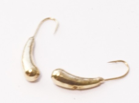 Мормышка вольфрамовая, Kutbert Уралка с отверстием d3мм., 0,5гр., цв. золото (5 шт./уп.)