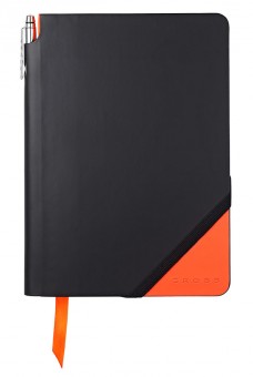 Записная книжка Cross Jot Zone, A5, 160 страниц в линейку, ручка в комплекте. Цвет - черно-оран Записная книжка Cross Jot Zone, A5, 160 страниц в линейку, ручка в комплекте. Цвет - черно-оран