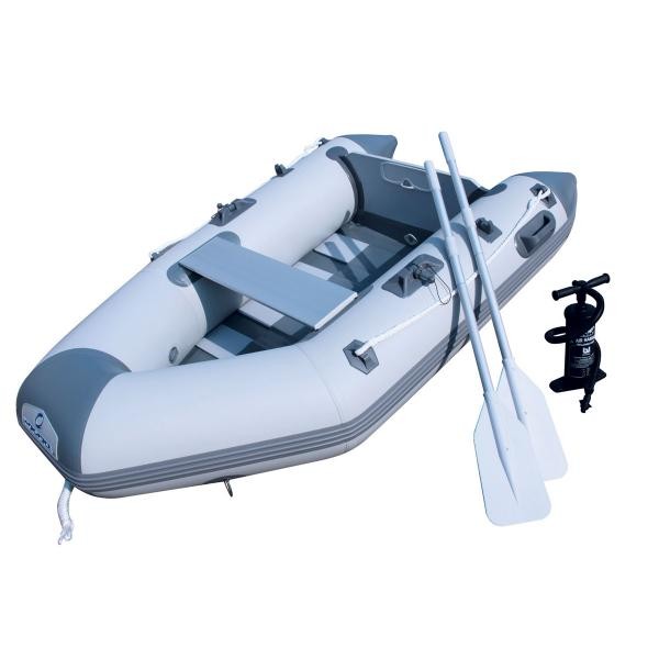 Лодка Bestway Caspian 230*137*37см, жестк. пайол/транец (до 10лс), весла, р. нас, до260кг, 49кг Лодка Bestway Caspian 230*137*37см, жестк. пайол/транец (до 10лс), весла, р. нас, до260кг, 49кг