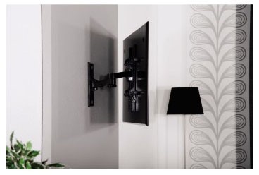 Кронштейн для телевизора Hama H-108730 черный 23"-50" макс. 45кг настенный поворотно-выдвижной и наклонный Кронштейн для телевизора Hama H-108730 черный 23"-50" макс. 45кг настенный поворотно-выдвижной и наклонный