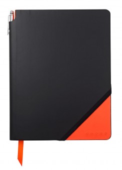 Записная книжка Cross Jot Zone, A4, 160 страниц в линейку, ручка в комплекте. Цвет - черно-ора Записная книжка Cross Jot Zone, A4, 160 страниц в линейку, ручка в комплекте. Цвет - черно-ора