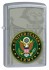 Зажигалка Zippo US Army, латунь с покрытием Street Chrome™, серебристый, матовая, 36х12x56 мм