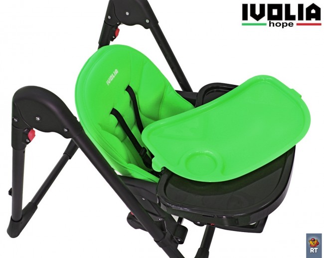 Стульчик для кормления Ivolia Hope 01 2 колеса green