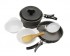 Набор посуды анодир. алюм(сковорода14см+котелок13см+2 тарелки11см, половник, лопатка, крышка, губка)