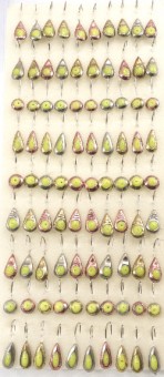 Мормышка Lumicom метал. паяная N31, краун, с фосф. каплей (крючок №8) (90 шт./уп.)