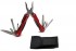 Мультитул Stinger, сталь/алюминий,   (красный), 9 инструментов, нейлоновый чехол, короб. картон