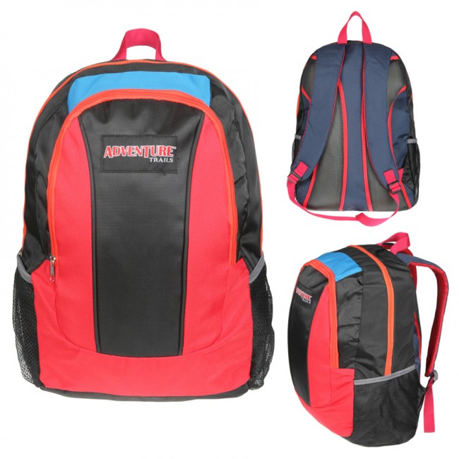 Рюкзак Adventure 25 л. - Ш47*В30*Г17 см. -  усилен. спинка -  цв. син./чер/кр (Tman-1) Рюкзак Adventure 25 л. - Ш47*В30*Г17 см. -  усилен. спинка -  цв. син./чер/кр (Tman-1)