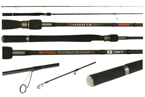 Спиннинг Aiko Shooter 802 M - 244cm. тест 8-26 грамм. 5-16lb, fast, рукоять EVA, Im9,вес 140g, jig Спиннинг Aiko Shooter 802 M - 244cm. тест 8-26 грамм. 5-16lb, fast, рукоять EVA, Im9,вес 140g, jig