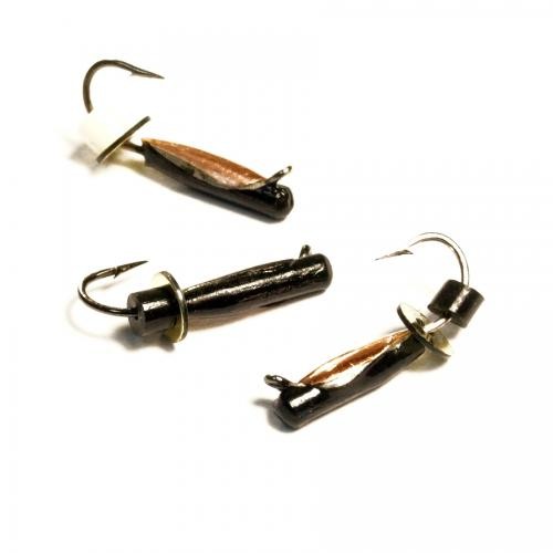 Мормышка вольфрамовая Овсинка - d1,5мм., м/к, з/к, с/к (15шт./уп.)