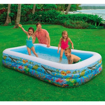 Бассейн Тропический риф 305х183х56см, от 6-ти лет Бассейн Тропический риф 305х183х56см, от 6-ти лет