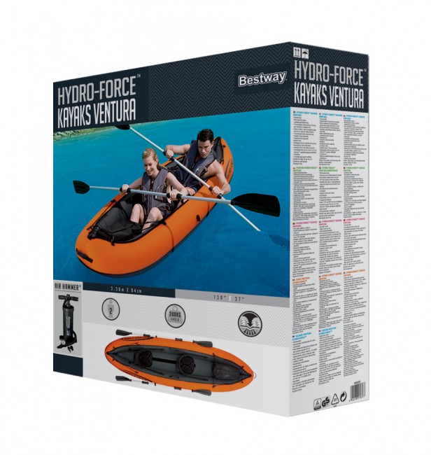 Надувная лодка Bestway 65052 Hydro-Force Kayaks Ventu 330х94см Надувная лодка Bestway 65052 Hydro-Force Kayaks Ventu 330х94см