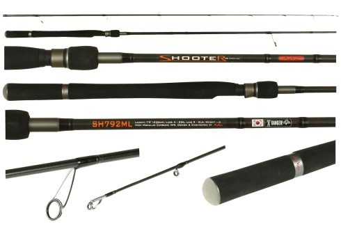 Спиннинг Aiko Shooter 842 M - 255cm. тест 8-28g, 8-22lb, fast, рукоять EVA, Im9,вес 143g, jig