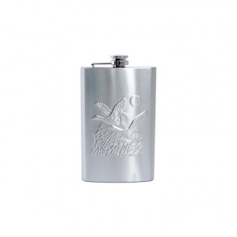 Фляжка подарочная "Утки", 10 OZ (300 г), нерж. сталь, в коробке (YH-10С) Фляжка подарочная "Утки", 10 OZ (300 г), нерж. сталь, в коробке (YH-10С)