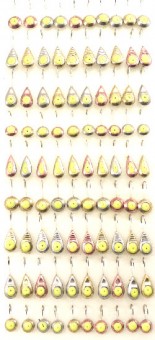 Мормышка Lumicom метал. паяная N31, с фосф. каплей (крючок №6) (50 шт./уп.)