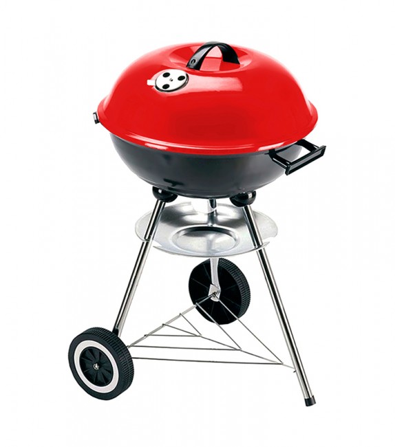Гриль угольный Barbecue, круглый, передвижной, с крышкой, d 17 см, цв. черн.-красн. (16120-30) Гриль угольный Barbecue, круглый, передвижной, с крышкой, d 17 см, цв. черн.-красн. (16120-30)