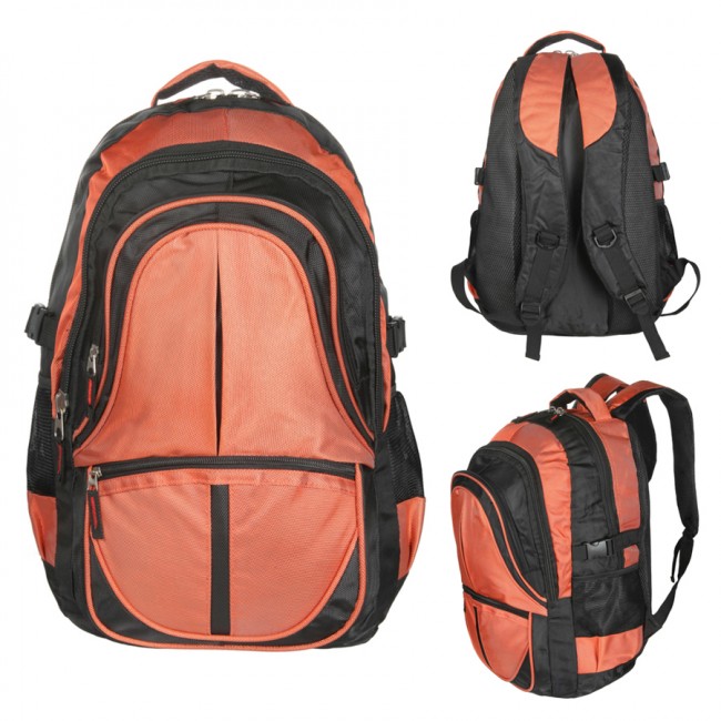 Рюкзак Adventure 35л - В47*Ш30*Г22 - усилен. спинка -  цв. чер/оранж (Boren-19)
