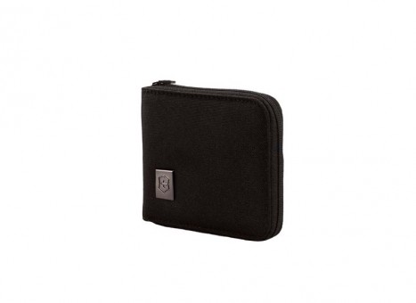 Бумажник Victorinox Tri-Fold Wallet, на молнии, чёрный, нейлон 800D, 11x1x10 см Бумажник Victorinox Tri-Fold Wallet, на молнии, чёрный, нейлон 800D, 11x1x10 см