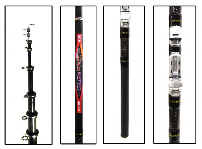 Удилище укороченное Globe Golden power - 5,6м. тест 10-30гр., карбон, вес 300гр.(В) Удилище укороченное Globe Golden power - 5,6м. тест 10-30гр., карбон, вес 300гр.(В)