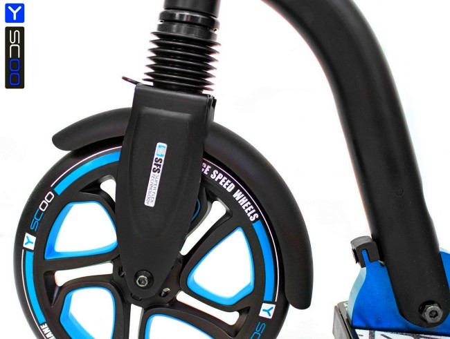 Самокат Y-Scoo RT 215 Monterey с 2 амортизаторами blue/black