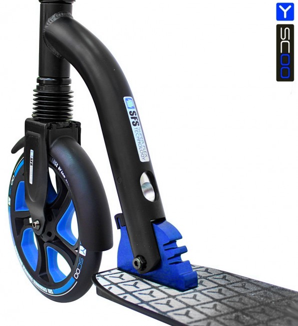 Самокат Y-Scoo RT 215 Monterey с 2 амортизаторами blue/black