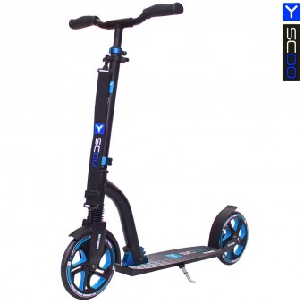 Самокат Y-Scoo RT 215 Monterey с 2 амортизаторами blue/black