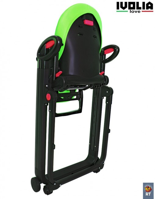 Стульчик для кормления Ivolia Love 02 4 колеса green
