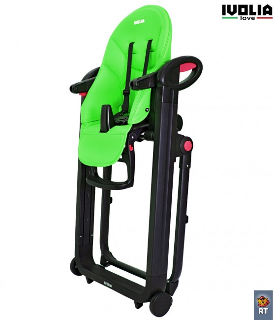 Стульчик для кормления Ivolia Love 02 4 колеса green