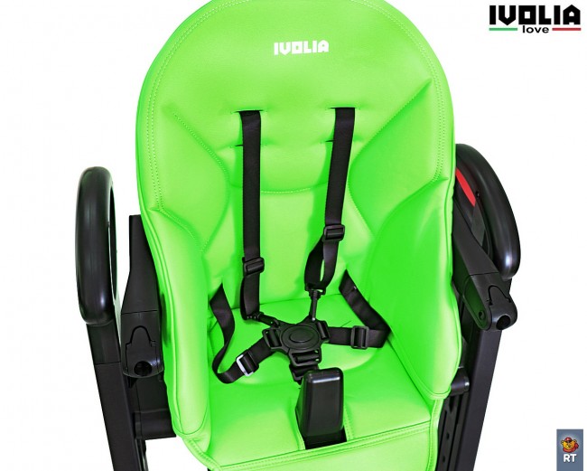 Стульчик для кормления Ivolia Love 02 4 колеса green