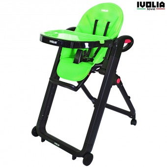Стульчик для кормления Ivolia Love 02 4 колеса green Стульчик для кормления Ivolia Love 02 4 колеса green