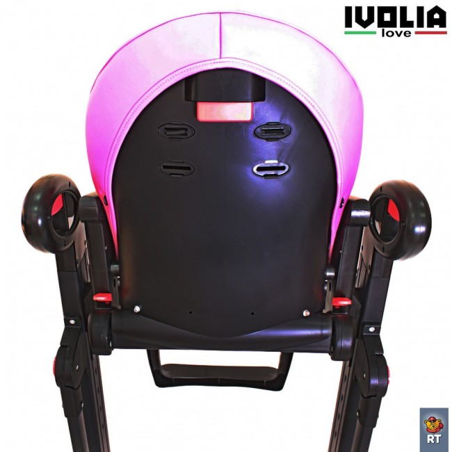 Стульчик для кормления Ivolia Love 02 4 колеса pink