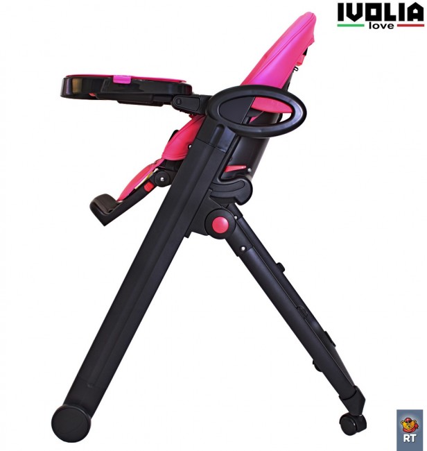 Стульчик для кормления Ivolia Love 02 4 колеса pink