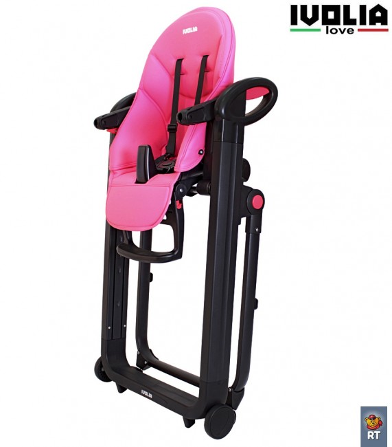 Стульчик для кормления Ivolia Love 02 4 колеса pink