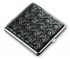 Портсигар S. Quire, сталь+искусственная кожа, черный цвет с рисунком, 92*95*20 мм