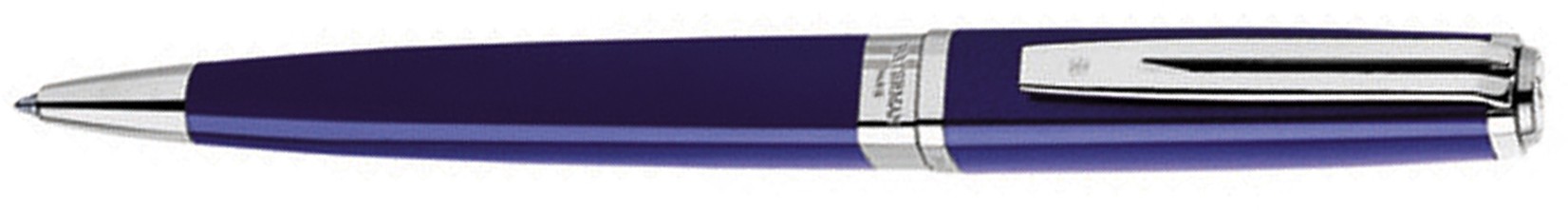 Шариковая ручка Waterman Exception Slim Blue ST. Детали дизайна: посеребрение. Шариковая ручка Waterman Exception Slim Blue ST. Детали дизайна: посеребрение.