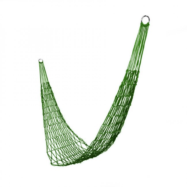 Гамак плетеный, Fia Fia, 240*170см (200*80), походный, суперкомпактный, нейлон, цвет хаки   (WDC)