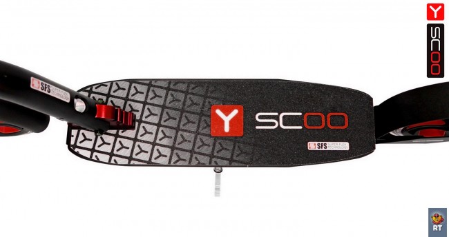 Самокат Y-Scoo RT 215 Monterey с 2 амортизаторами red/black