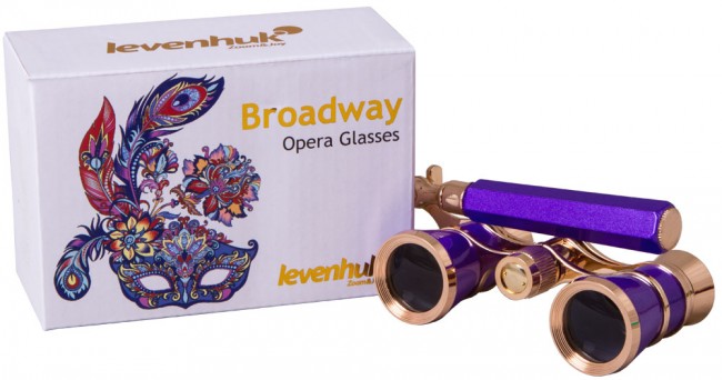 Театральный бинокль-лорнет Levenhuk Broadway 325L Amethyst Театральный бинокль-лорнет Levenhuk Broadway 325L Amethyst