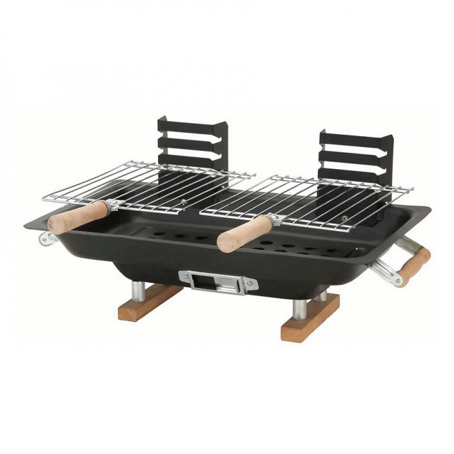 Мангал Barbecue, разборный, 25*43*7 см, на ножках, с 2-мя решетками для гриля (16120-39)