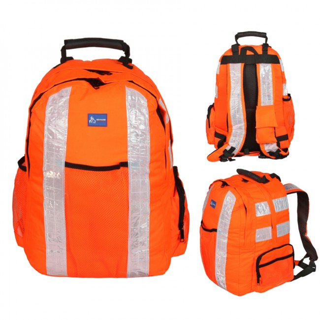 Рюкзак Bodygyard Workwear с отражающими лентами, 30л, В35*Ш30*Г25 - цвет оранж. (Boren-20)