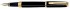 Перьевая ручка Waterman Exception Ideal Black GT. Перо - золото 18К, детали дизайна: позолота 23К