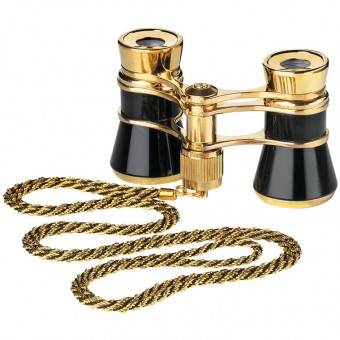 Бинокль театральный Eschenbach Glamour 3x25 Black, с цепочкой Бинокль театральный Eschenbach Glamour 3x25 Black, с цепочкой