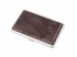 Портсигар S. Quire, сталь+натуральная кожа, коричневый с узорами, 109х72х18 мм