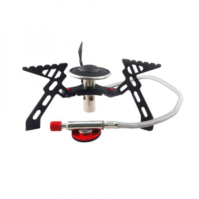 Газовая горелка складная с газогенератором, работает от цангового газ. баллона, в чехле (CS-G05)