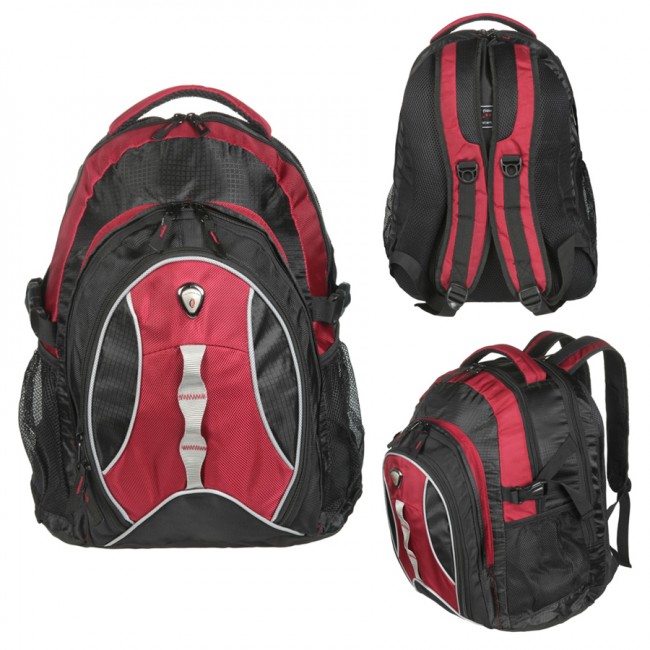 Рюкзак California PAK 30л -  В43*Ш30*Г20 -  усил. спинка -  цвет черн./красный (Boren-4) Рюкзак California PAK 30л -  В43*Ш30*Г20 -  усил. спинка -  цвет черн./красный (Boren-4)